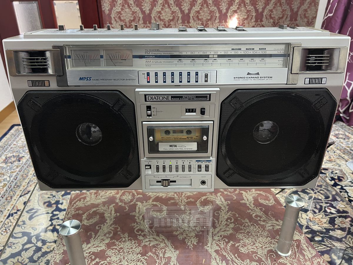 希少DIATONE【JR-711】ステレオラジカセ◇動作品メンテナンス済み20CM