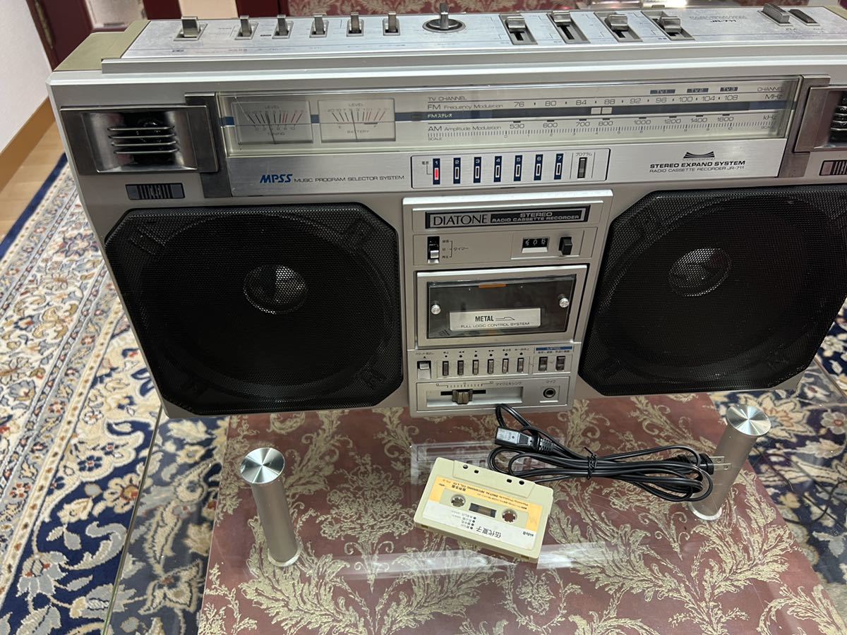 希少DIATONE【JR-711】ステレオラジカセ◇動作品メンテナンス済み20CM