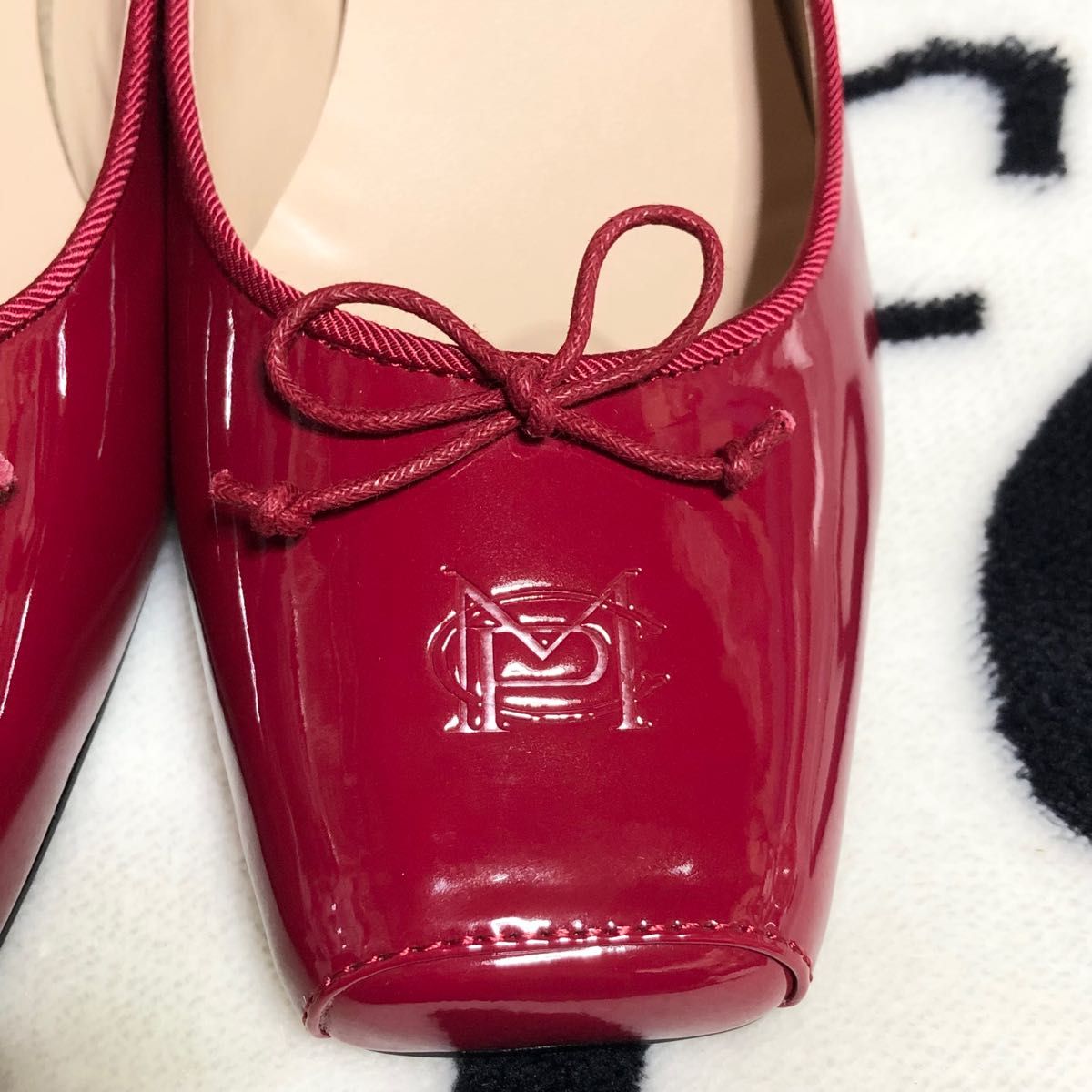 M/レッド】エトワール気取るバレエシューズ Maison de FLEUR Petite