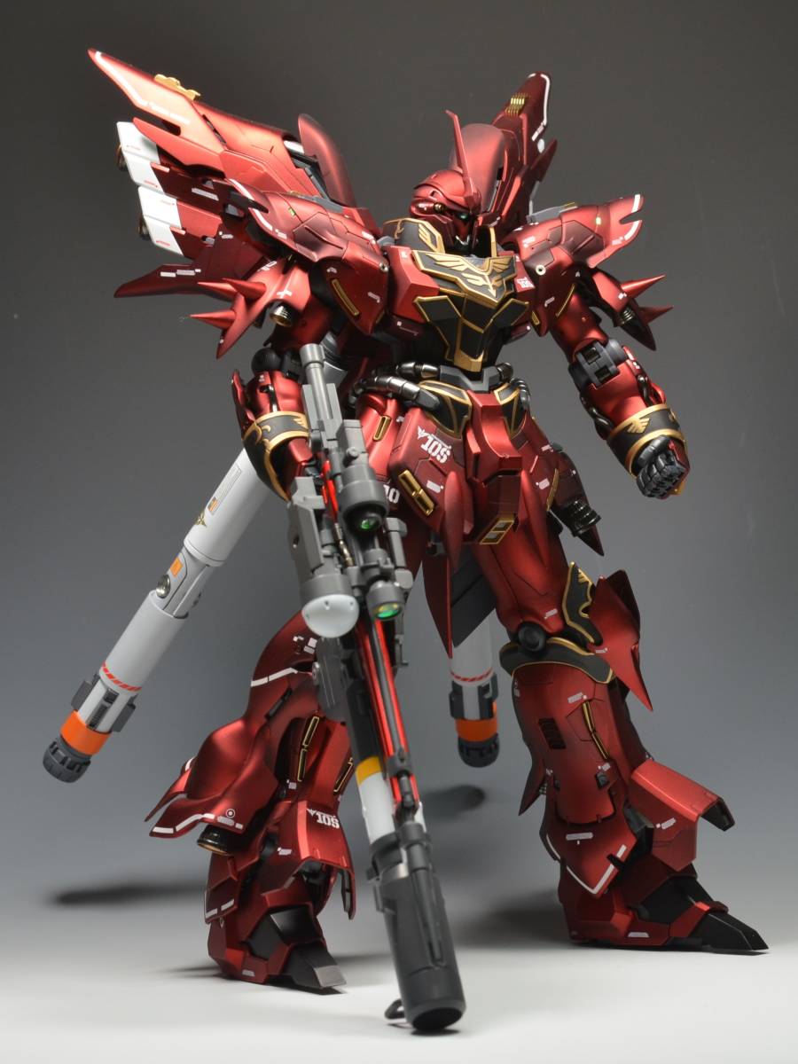 □MG シナンジュ改修塗装済完成品 □MG シナンジュ改修塗装済完成品