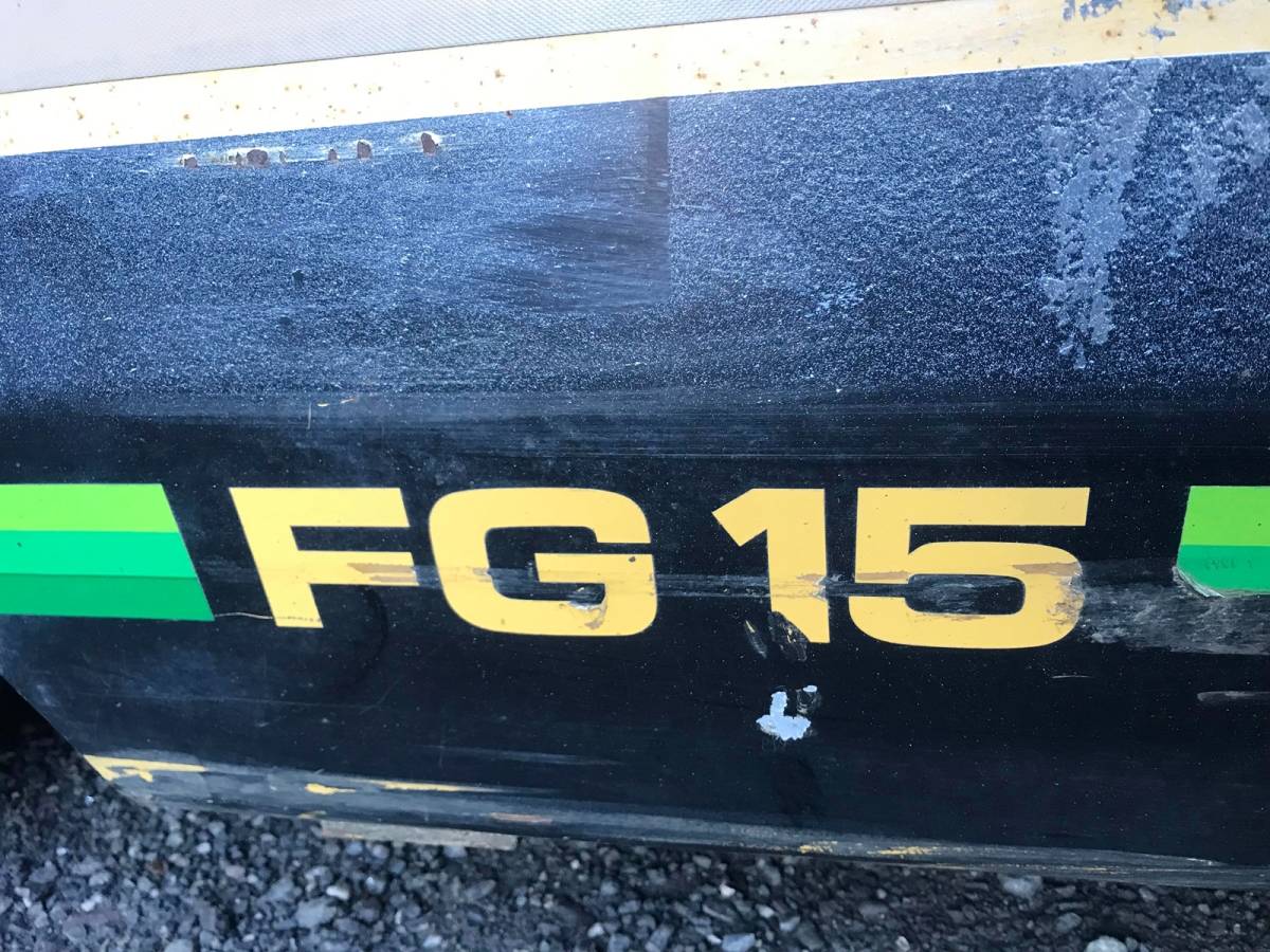 不動車、ジャンク】 TCM FG15フォークリフト、FG15N17、1.5t、最大揚高