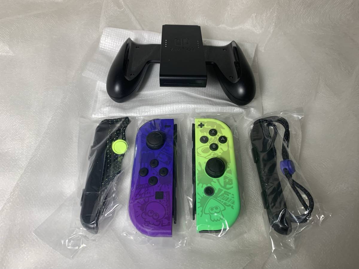 新品 ジョイコン スプラトゥーン3 Joy-Con(L)/(R) & グリップ-