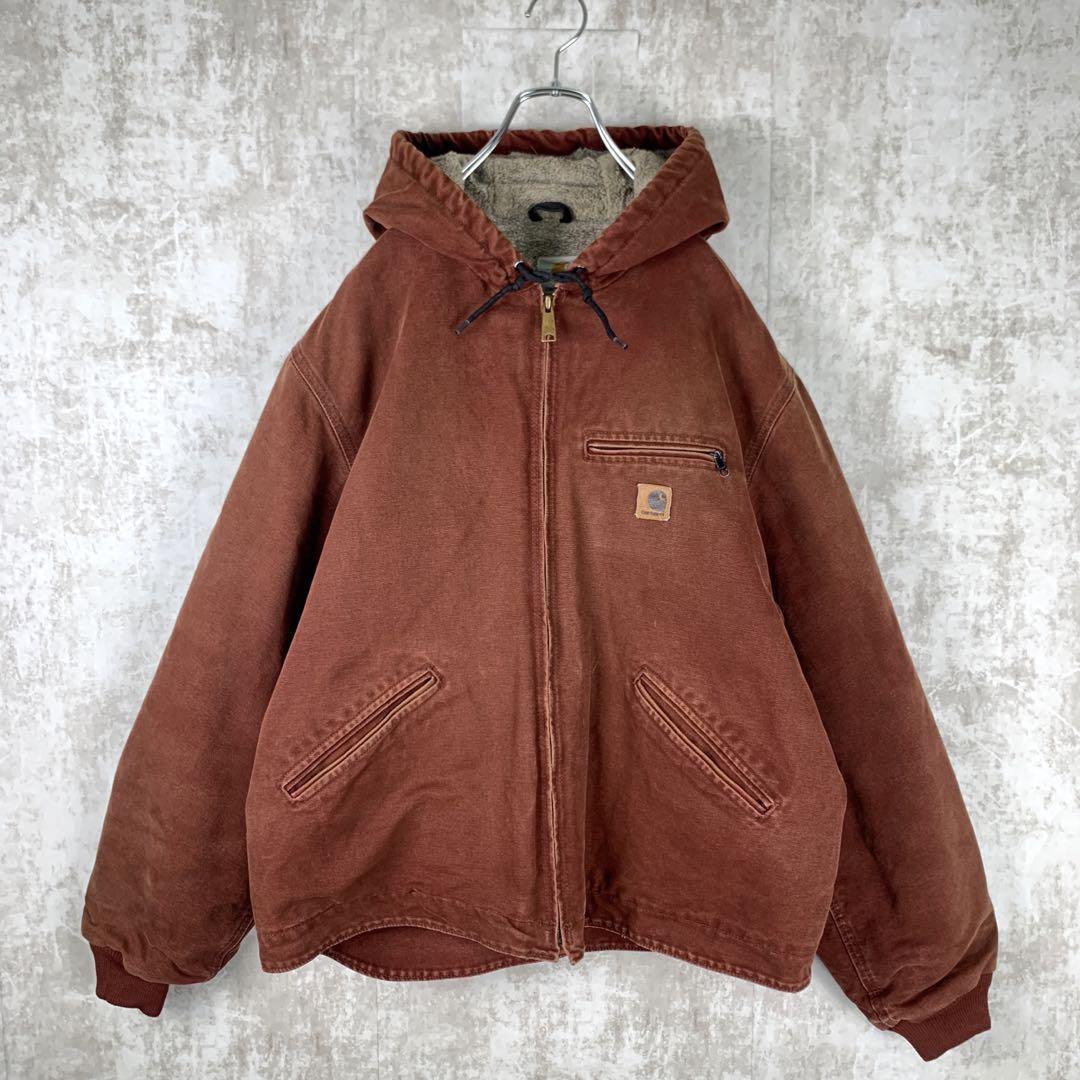 carhartt/ダック/アクティブジャケット/ジップ/パーカー/レディース/赤