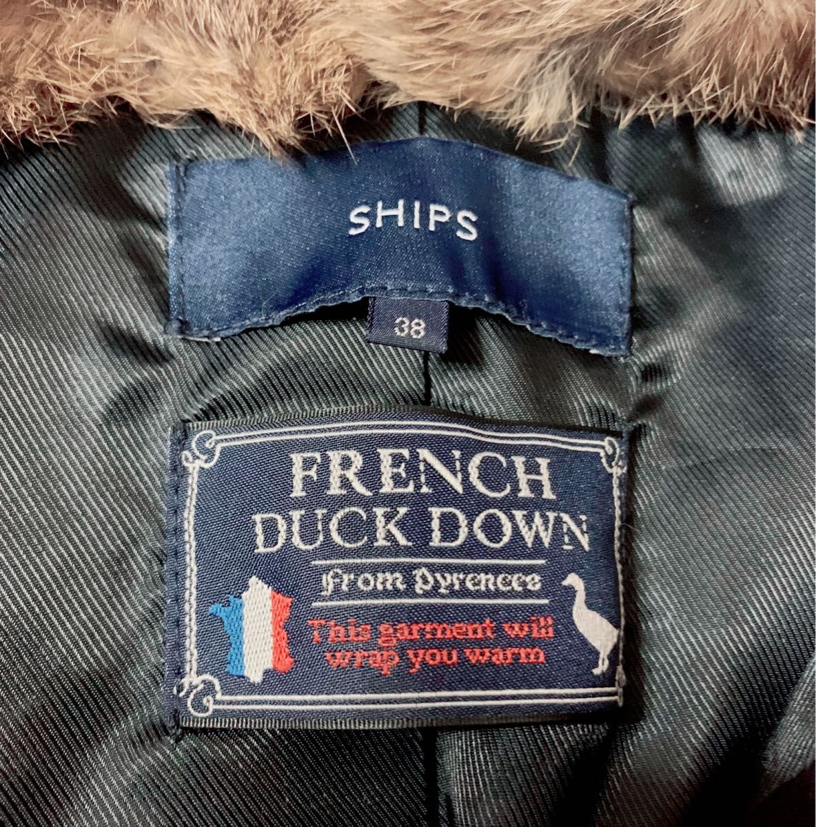 SHIPS シップス FRENCH DUCK DOWN フレンチダックダウン-