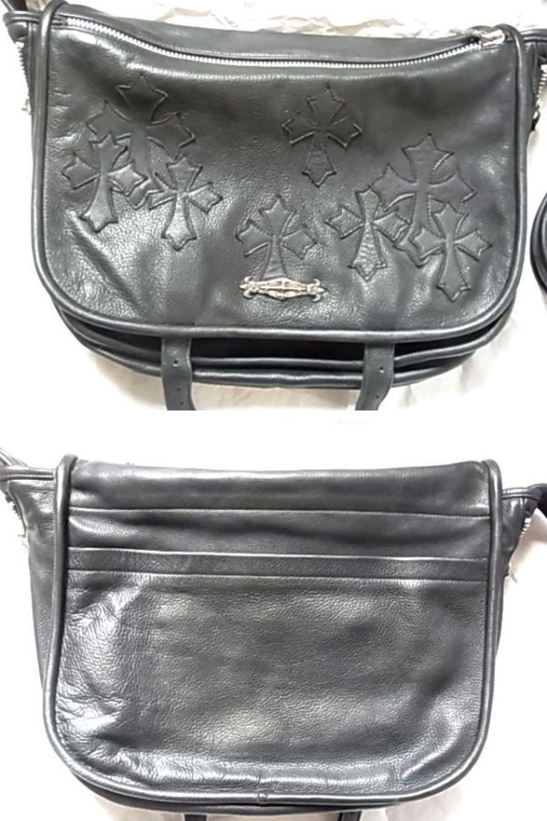e- and ji-A&G сумка на плечо сумка "почтальонка" Cross patch кожа кожа чёрный цвет черный SV серебряный 925