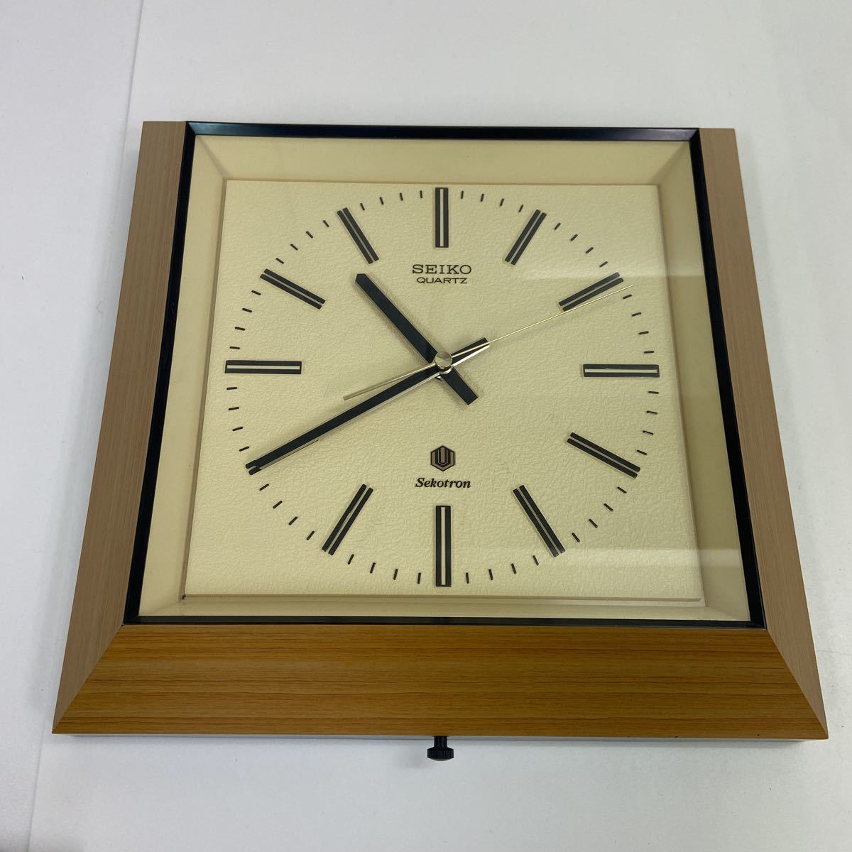 A1 セイコー SEIKO クオーツ 掛け時計 sekotron セコトロン ビンテージ 壁掛け時計 掛時計 昭和レトロ 動作確認済み