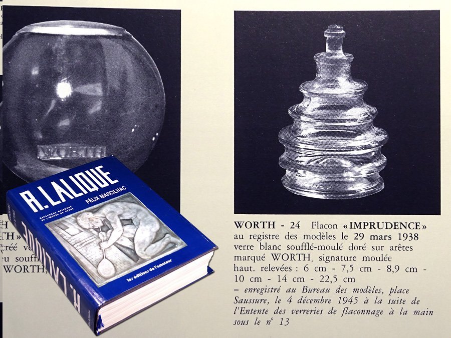 慶應◆1930-40年代頃【Rene Lalique ルネ・ラリック】作 WORTHウォルト社 1938年『IMPRUDENCE』香水瓶 パフュームボトル 12