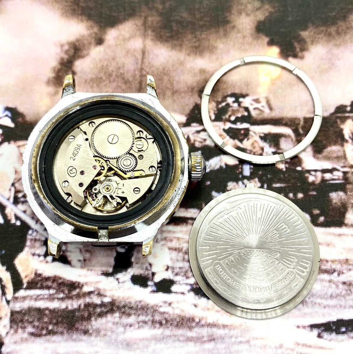 1991’s★Vostok ボストーク 旧ソ連提供 ★ 湾岸戦争・アメリカ軍 Operation Desert Shield ★Brave Dial 検 ルミノックス SINN オメガの画像3