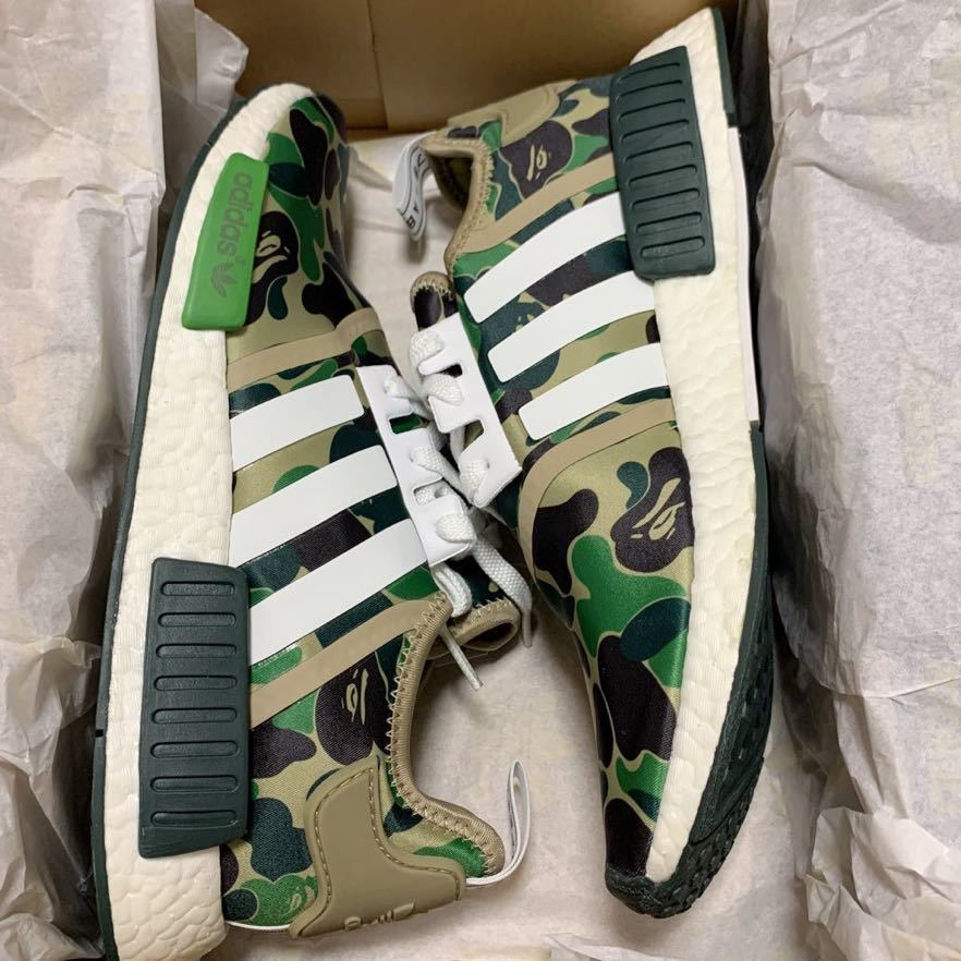 flydende Ynkelig fire gange adidas NMD R1 BAPE Olive Camo 28.5cm アディダス エイプ ベイプ オリーブ カモ 迷彩 US10.5 A BATHING  APE | welcome.interjad.com