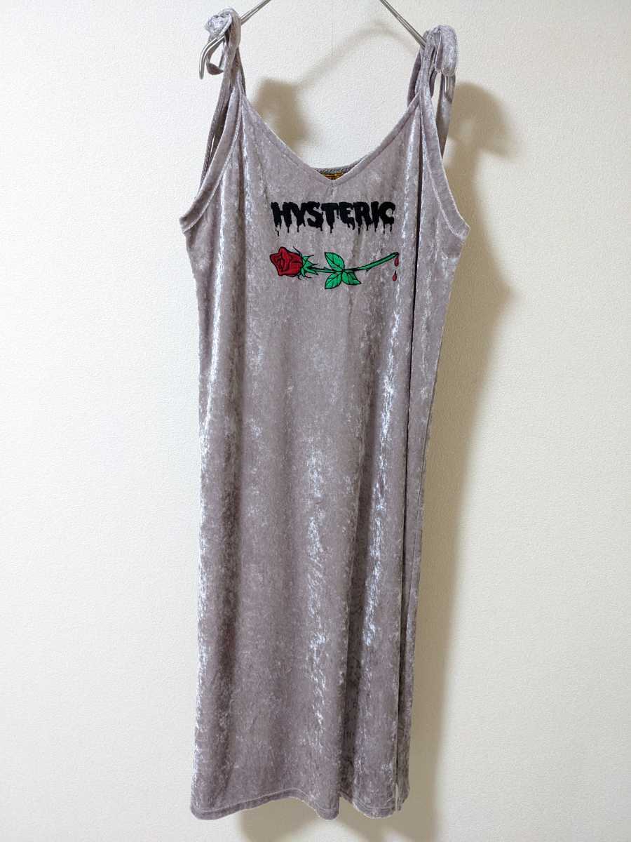  Hysteric Glamour ROSE вышивка топ Cami One-piece HYSTERIC GLAMOUR длинная юбка роза роза вышивка женский комбинезон sa Rope 