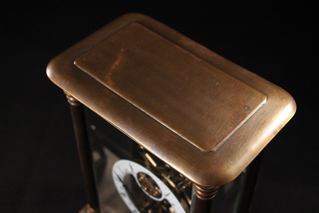 ☆皇帝☆アンティーク　ゼンマイ式置時計　高約25.7㎝　完動品　ドイツ製　機械式置時計