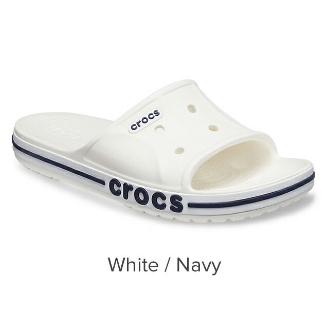 31cm Crocs crocsbaya частота скользящий Bayaband Slide / White / Navy M13 белый темно-синий новый товар 