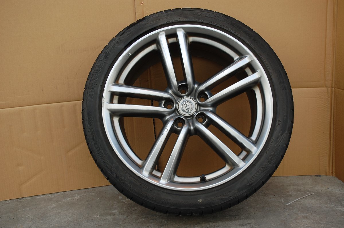 FUGA450GTSPORTPACAGEスポーツフーガ純正アルミ19インチ5H114.3HYPERハイグロスエルグランドFIRESTONE245/40R19 4本セット東京秋葉原直接_画像6