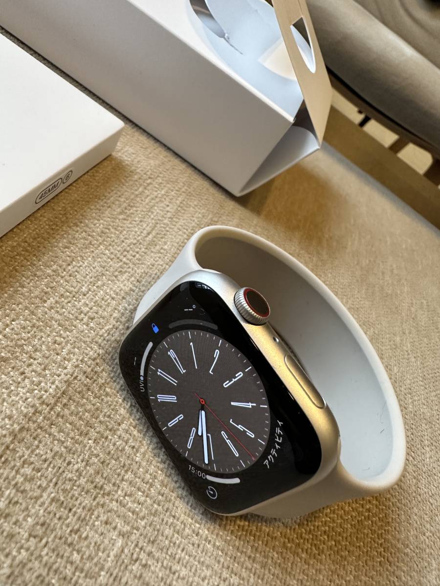 Apple Watch Series 7 (GPS + Cellularモデル) - 45mmスターライト