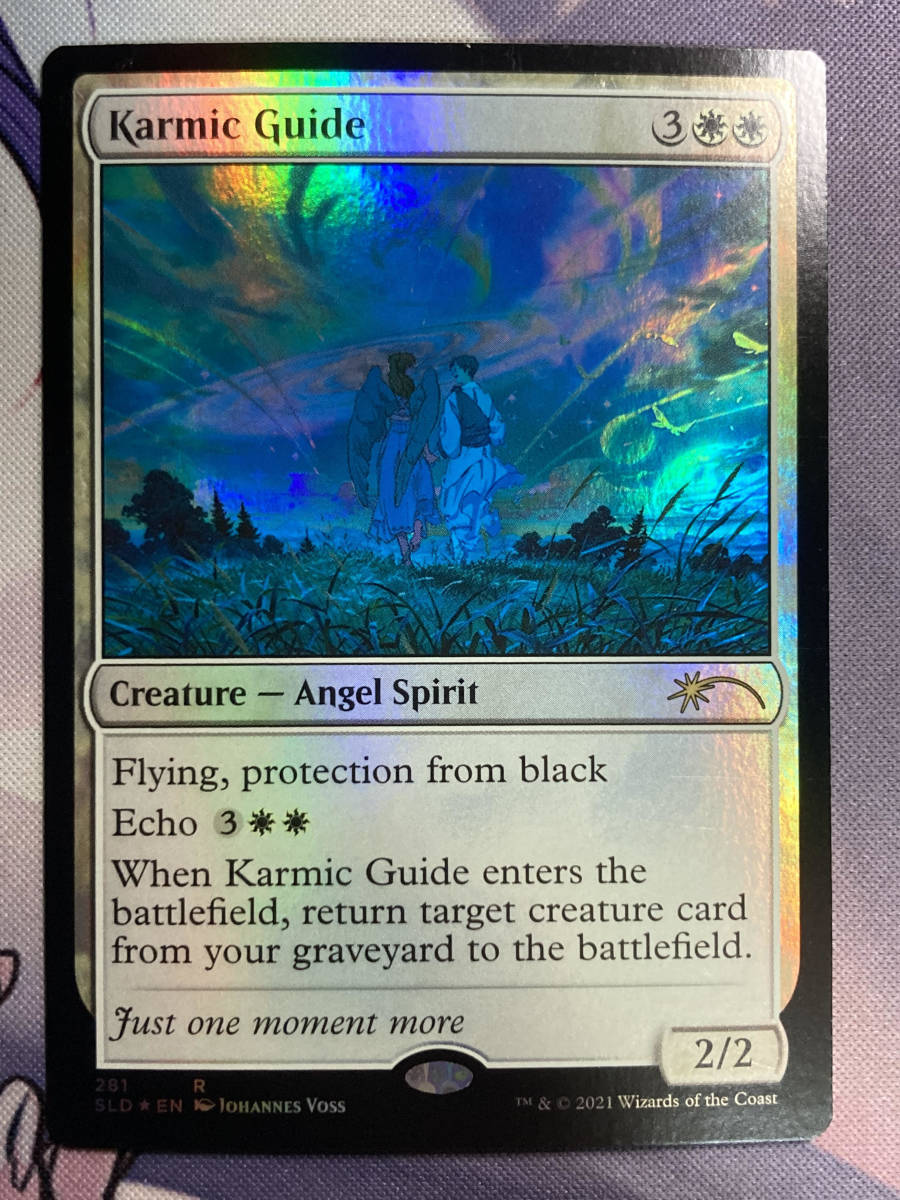 MTG　《霊体の先達/Karmic Guide》【foil】　SLD　英語_画像1