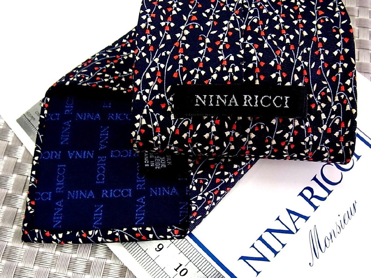 !29697C! superior article [. flower plant pattern ] Nina Ricci [NINA RICCI] necktie 