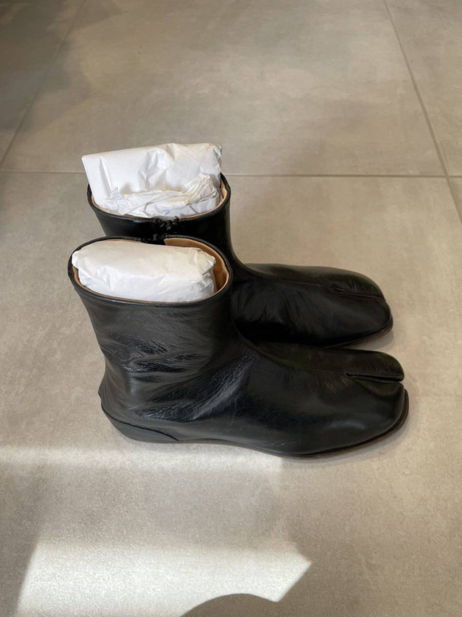 新品 メゾンマルジェラ Maison Margiela メンズ 足袋ブーツ レザー サイズ40 タビ エルメス_画像5