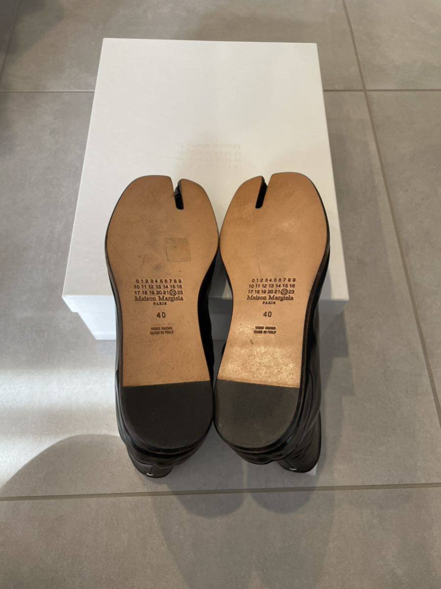 新品 メゾンマルジェラ Maison Margiela メンズ 足袋ブーツ レザー サイズ40 タビ エルメス_画像6