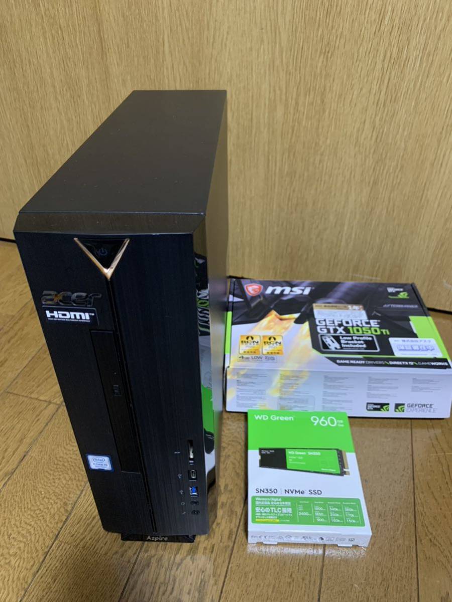 史上一番安い i5-9400&GTX1050Ti☆Win11搭載スリム＆小型ゲーミングPC