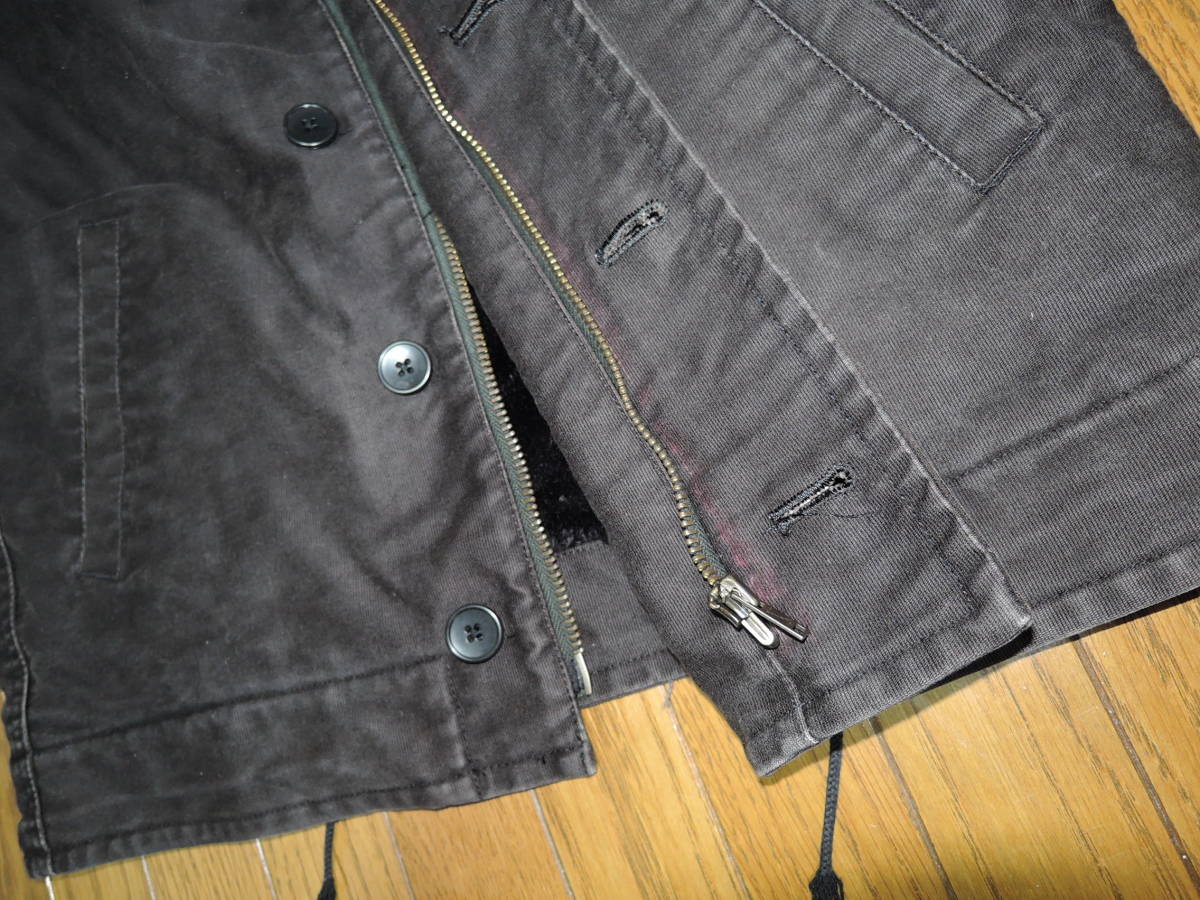 WACKO MARIA ワコマリア N-1 デッキ ジャケット M 黒 スカル 裏地ボア DECK JACKET