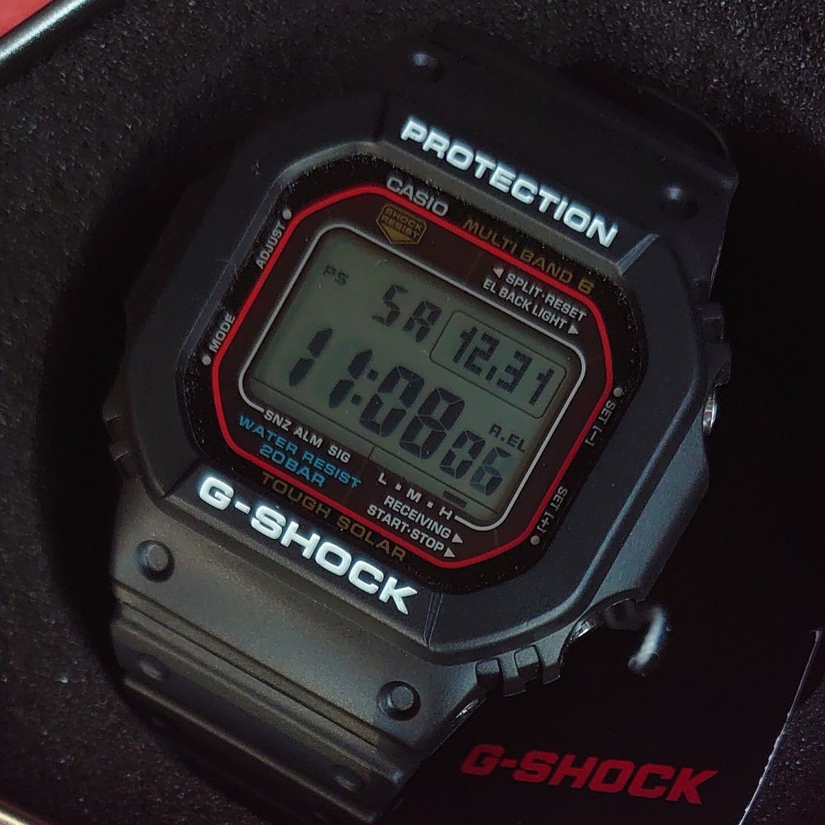 カシオ CASIO G-SHOCK GW-M5610 電波ソーラー ブラックカラー カシオ CASIO G-SHOCK GW-M5610 電波ソーラー ブラックカラー