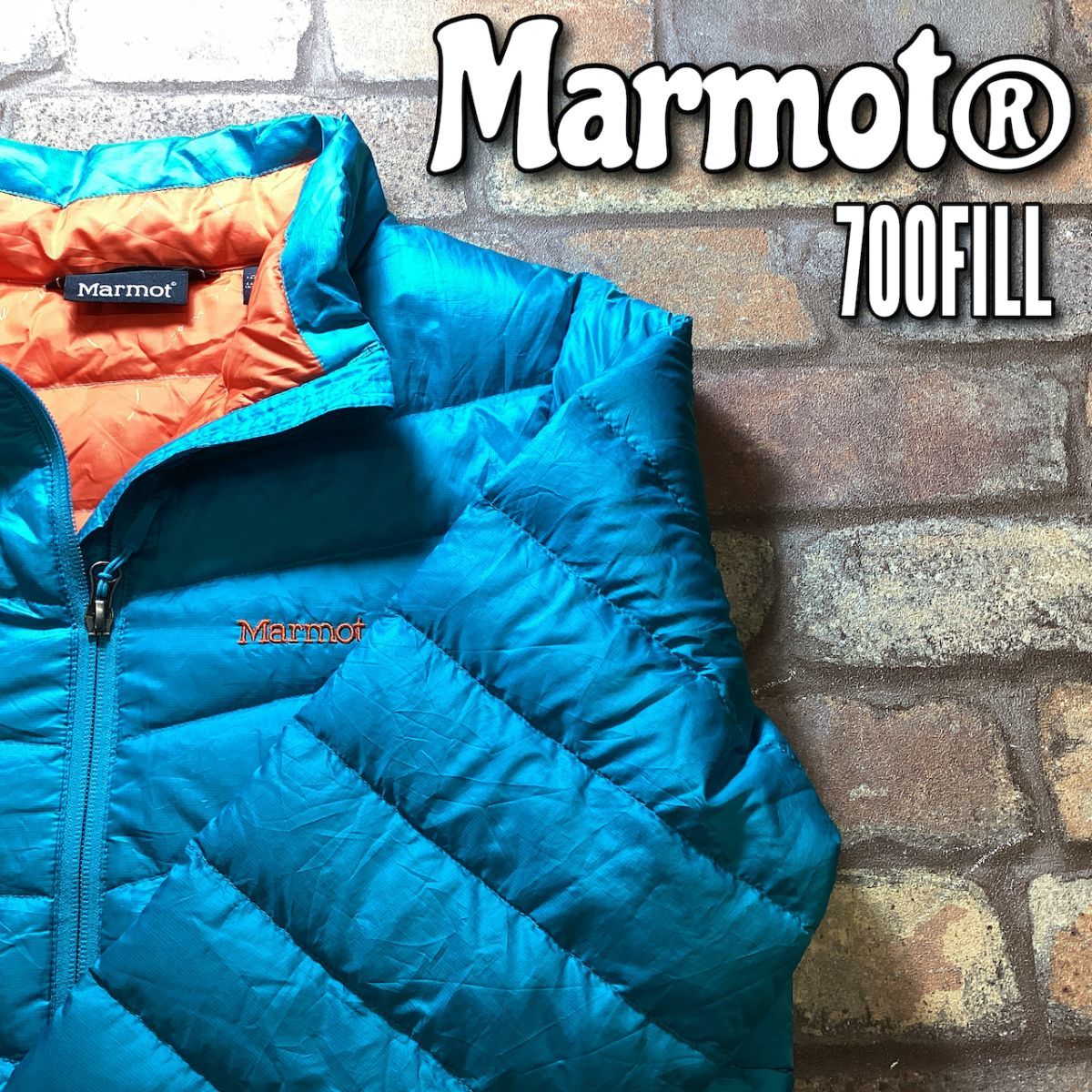 茄子紺 Marmotレディース薄手のダウン、700fill - ダウンジャケット