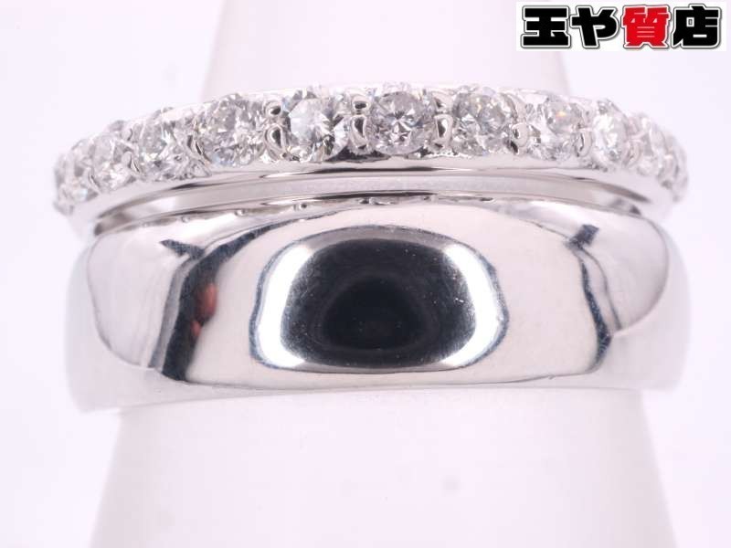 ポンテヴェキオ 美品 ダイヤ 0.30ct デザイン リング 9号 K18WG