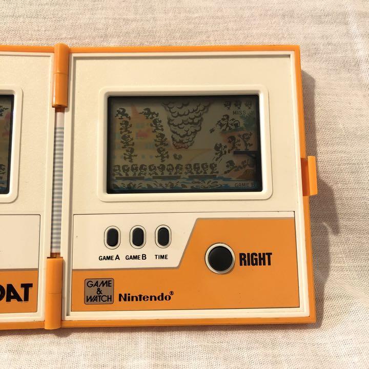ヤフオク! - 動作確認済み ライフボート ゲームウォッチ 任天堂 ニンテ...
