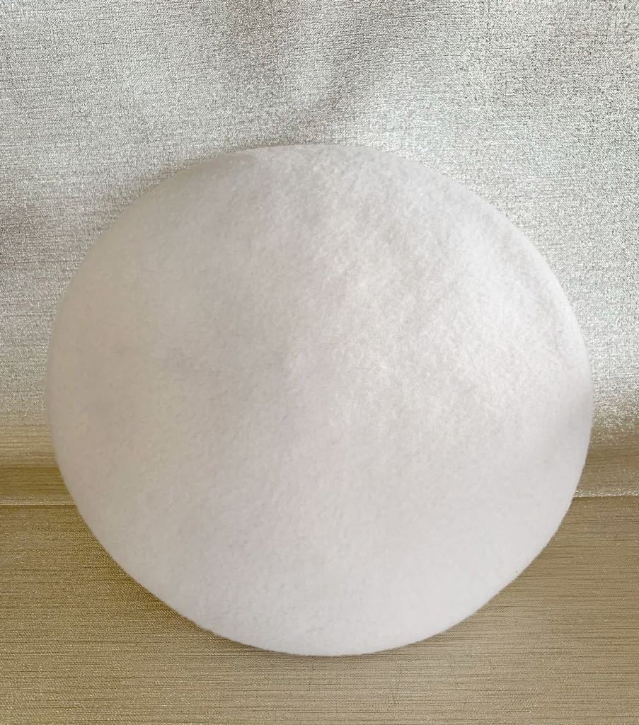 CA4LA カシラ　白いベレー帽 wool 100%_画像1