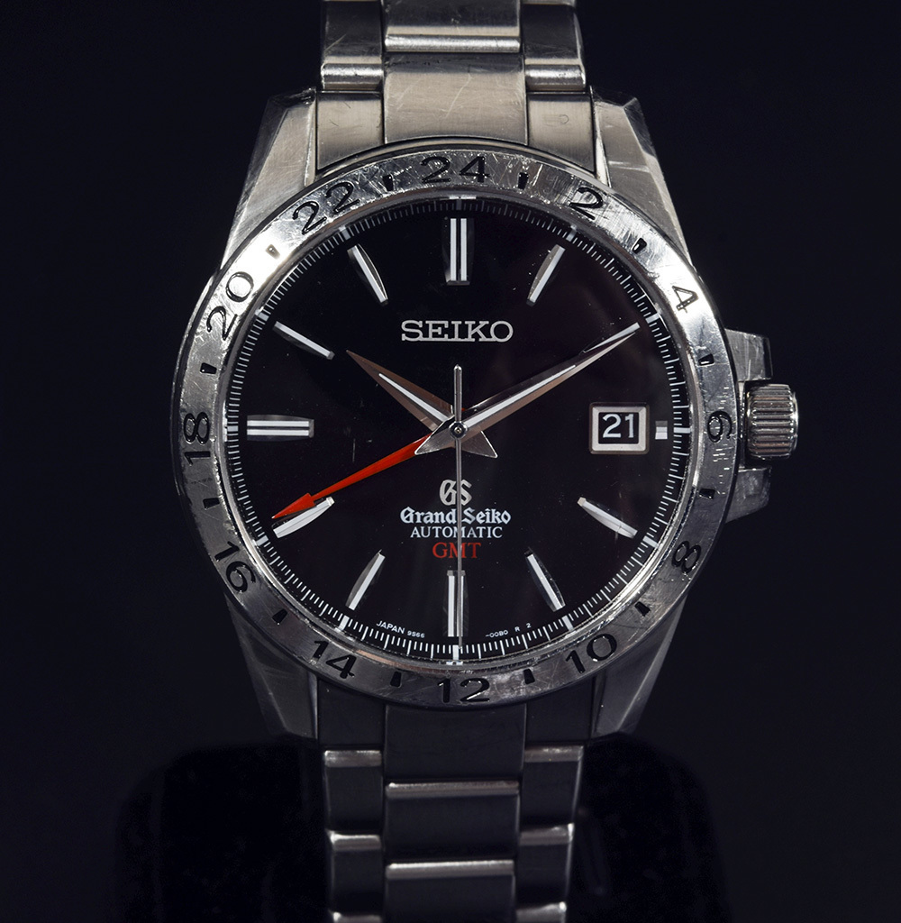 【中古】Grand Seikoセイコー グランドセイコー メカニカル GMT 腕時計 メンズ SBGM027 ステンレススチール 自動巻
