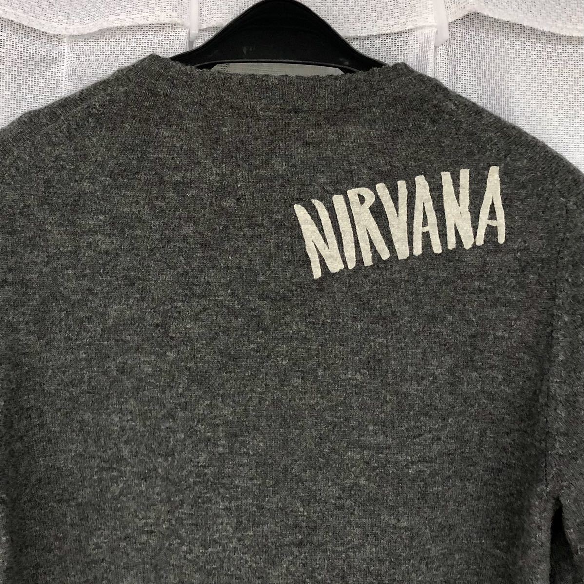 NIRVANA カート・コバーン★HYSTERIC GLAMOUR / カシミア ニット セーター M★ニルヴァーナ KURT COBAIN スマイル ヒステリックグラマー HG_画像6