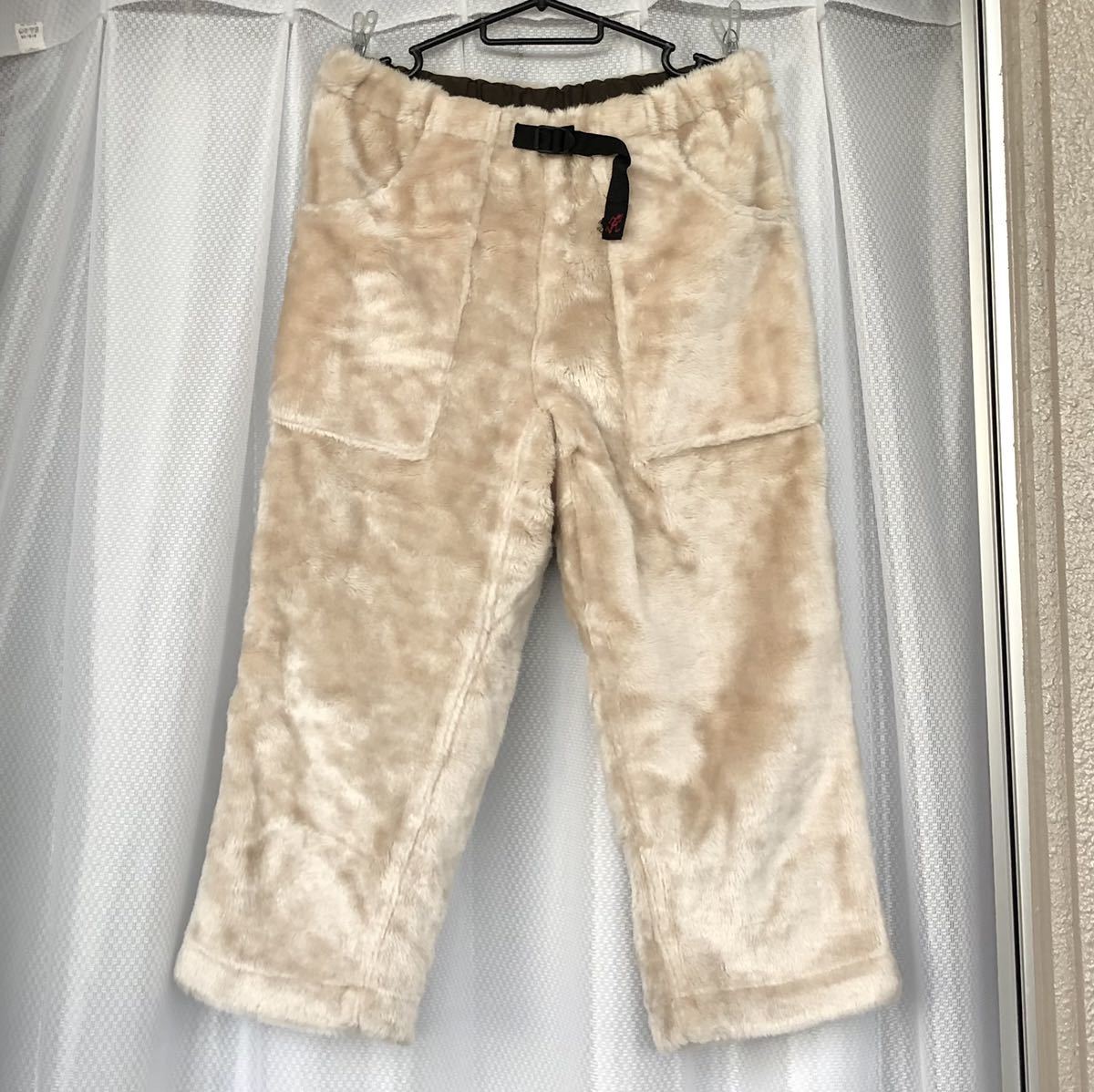 フェイクファー GRAMICCI / Fake Fur Cropped Pant M ECRU 7分丈