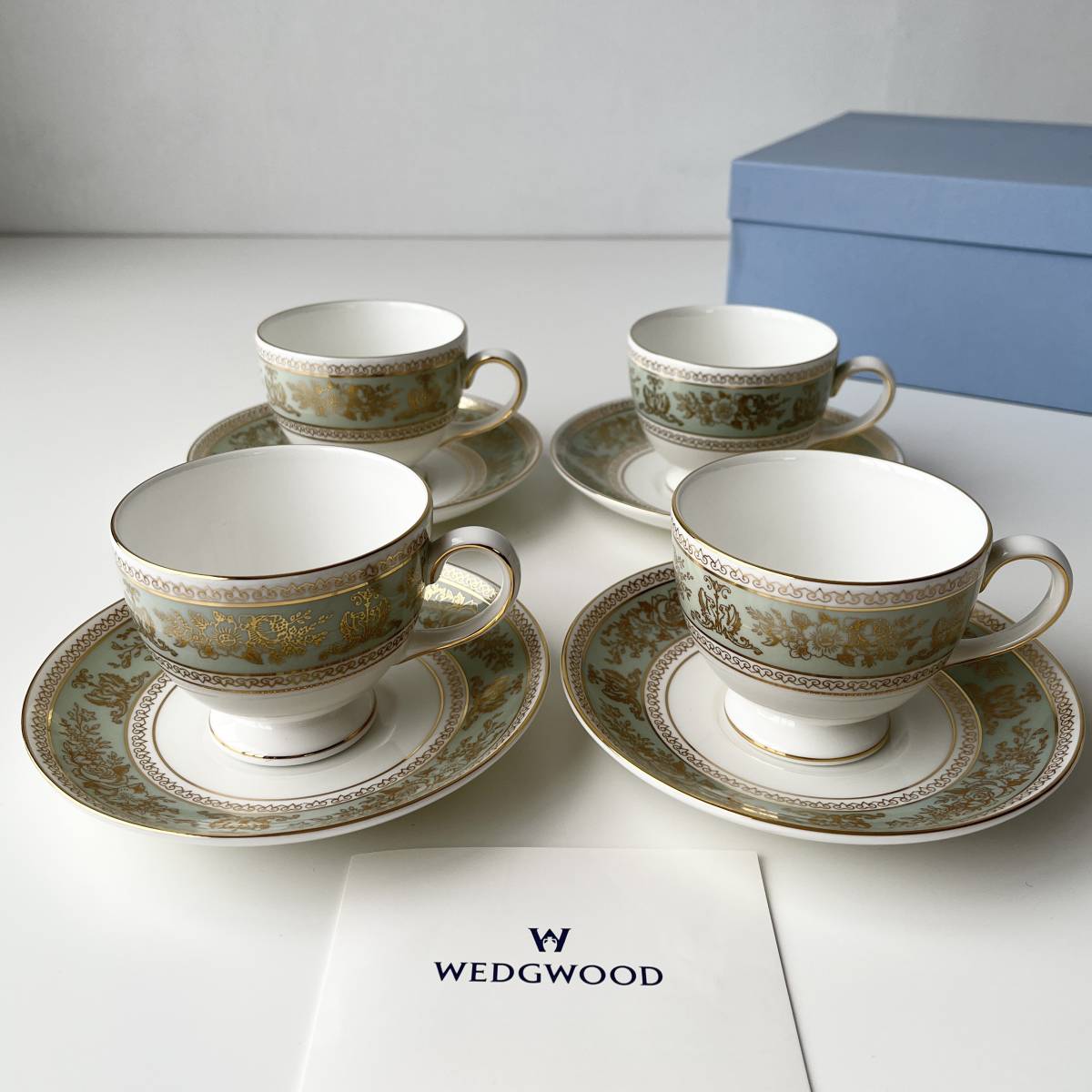 超歓迎】 WEDGWOOD ウェッジウッド コロンビアセージグリーン ティー