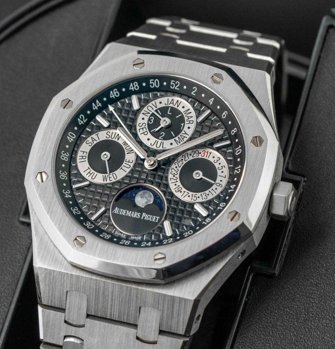 *Audemars Piguet* Audemars Piguet Royal Oak Royal дуб Perpetual календарь платина высший класс наручные часы редкий редкость! ограниченный выпуск 20шт.@!!