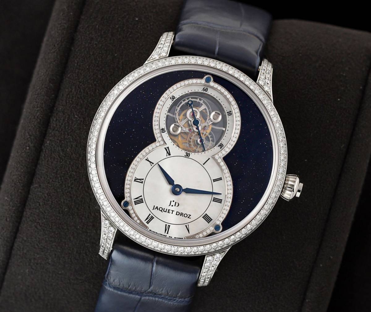 *Jaquet Droz* jacket * draw Tourbillon gran второй палец на ноге рубин yonK18WG высший класс наручные часы!! мир 28шт.@ ограничение!! трудно найти!!