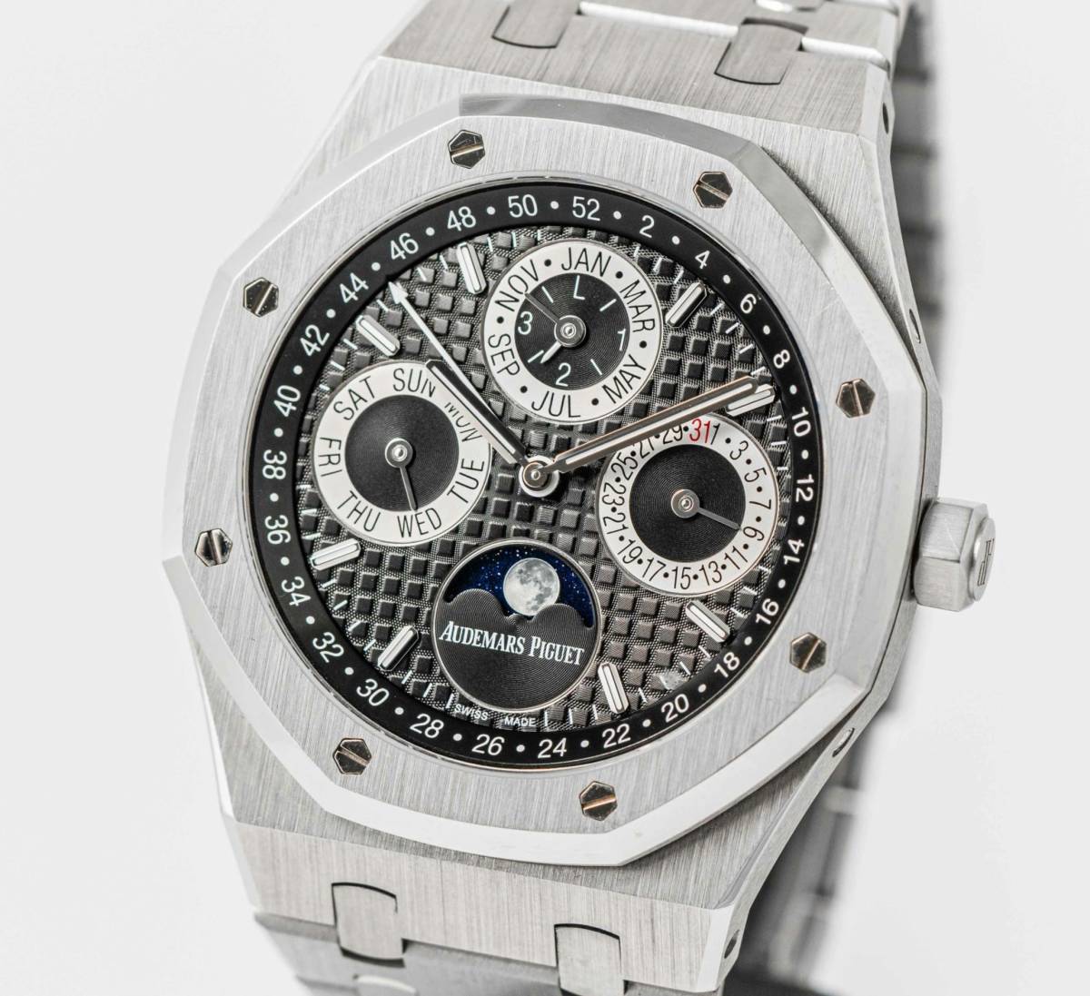 *Audemars Piguet* Audemars Piguet Royal Oak Royal дуб Perpetual календарь платина высший класс наручные часы редкий редкость! ограниченный выпуск 20шт.@!!