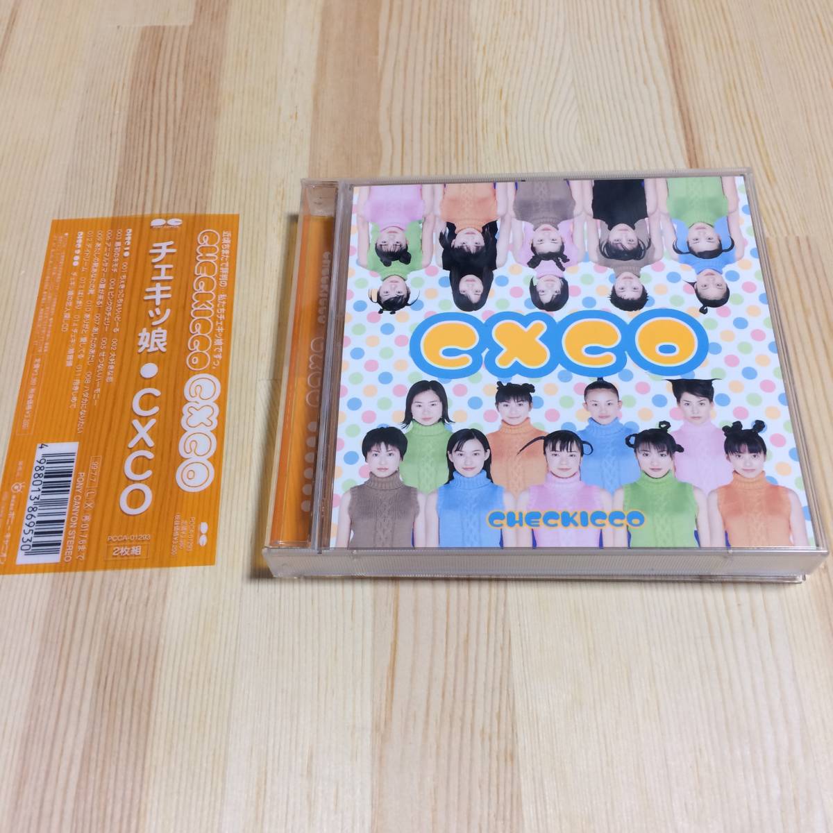 初回盤 帯付き ２枚組 CD チェキッ娘 アルバム CHECKICCO CXCO 2CD_画像1