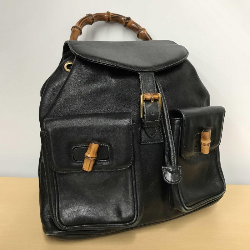GUCCI グッチ バンブー リュック バックパック 黒 ブラック www.uig