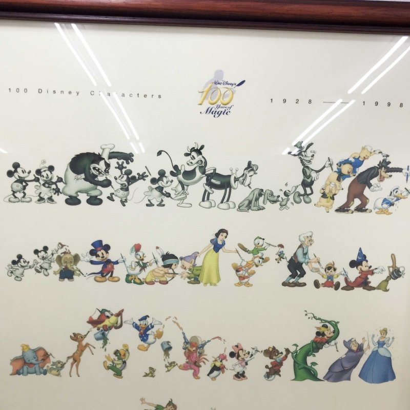 希少品 ディズニー 100周年 絵画 1500枚限定 A1-19-