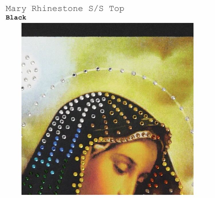 Supreme Mary Rhinestone S/S Top Black シュプリーム メリー ラインストーン S/S トップ ブラック_画像4