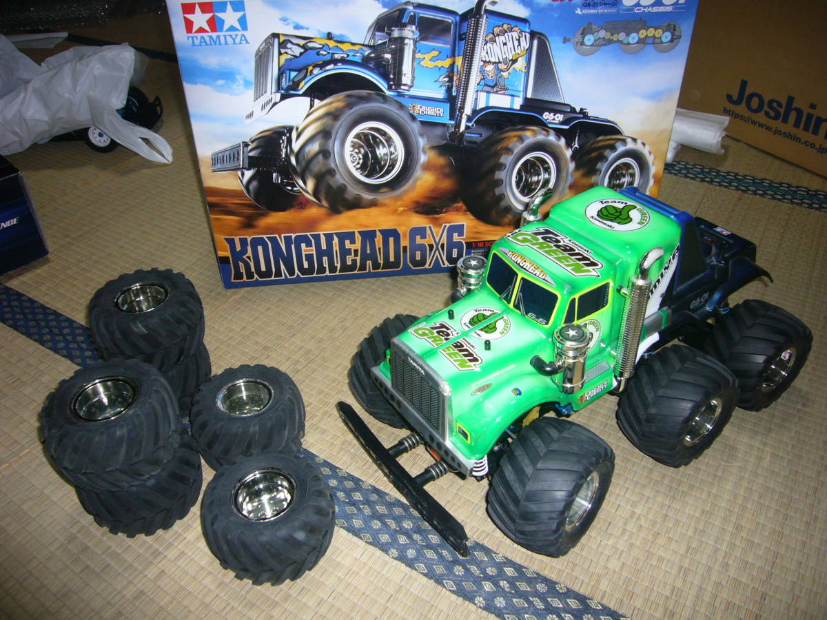 ヤフオク! - タミヤ 1/18RC コングヘッド6×6(G6-01シャ...
