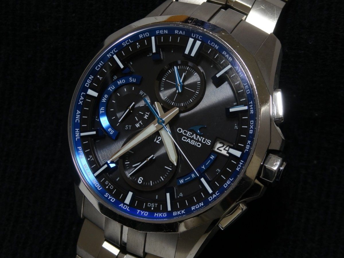 カシオオシアナスマンタ】OCW-S3000-1AJF 腕時計、アクセサリー メンズ