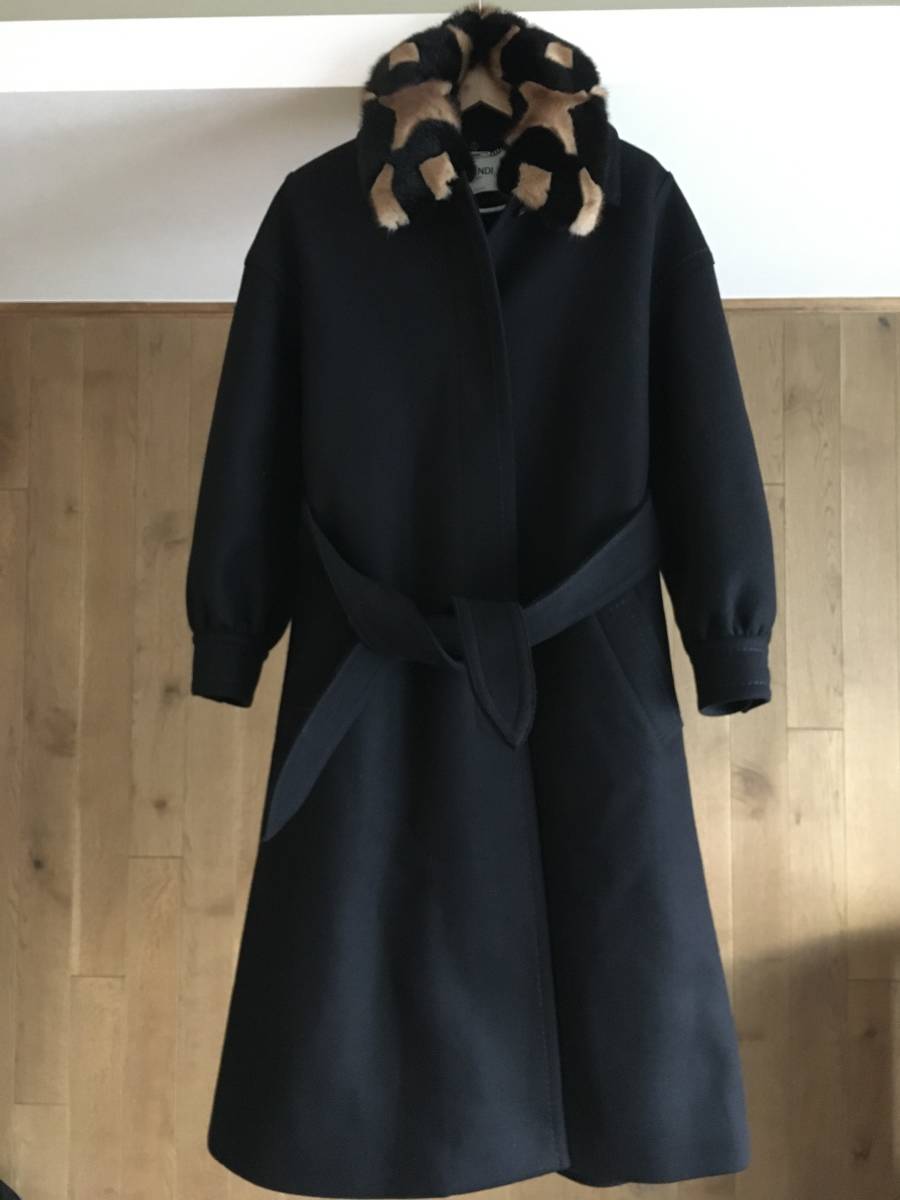 割引購入 極美品 フェンディ FENDI ミンクファー付き ロングコート42 コート 割引購入 極美品 フェンディ FENDI ミンクファー付き ロングコート42 コート