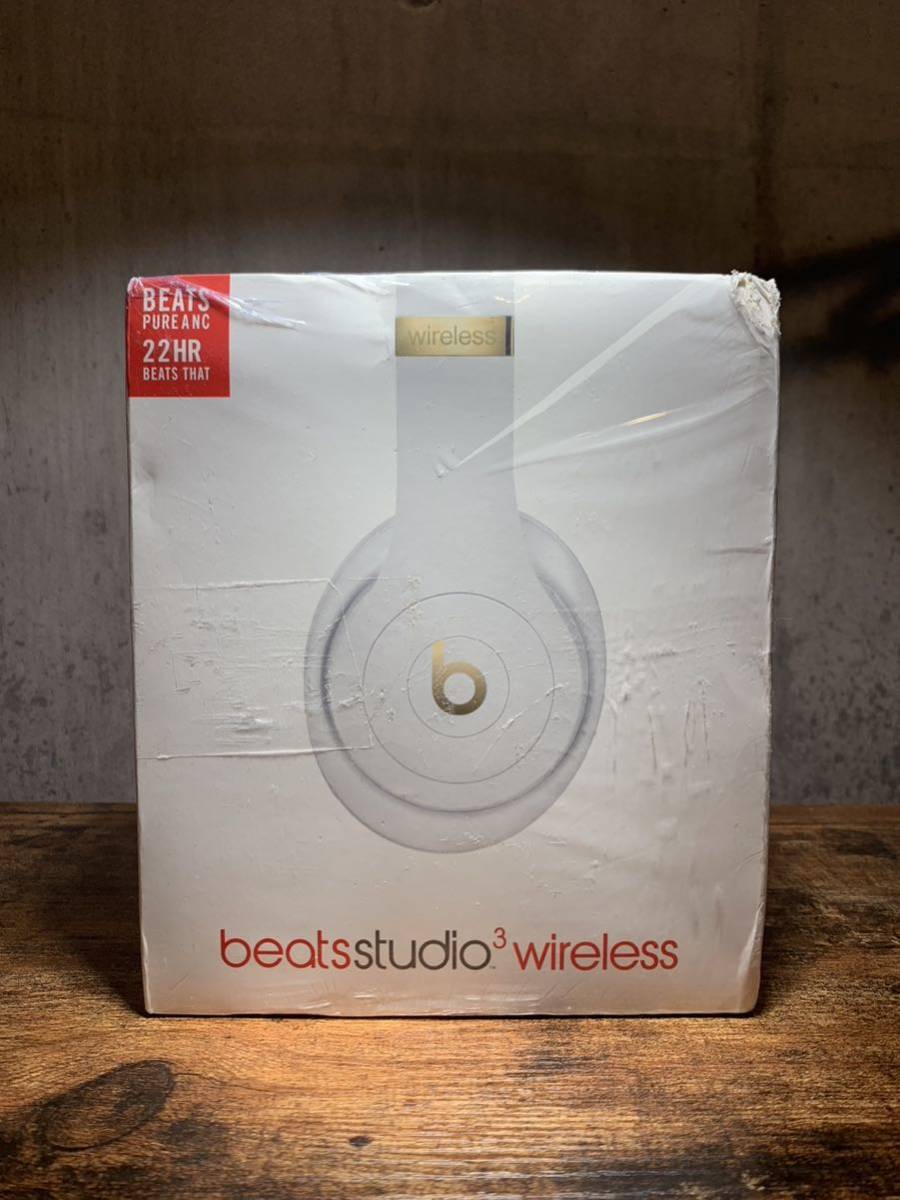 1円スタート Beats STUDIO3 ビーツ スタジオ3 ワイヤレスヘッドフォン Wireless Bluetooth 白 【管理番号:B02】_画像1