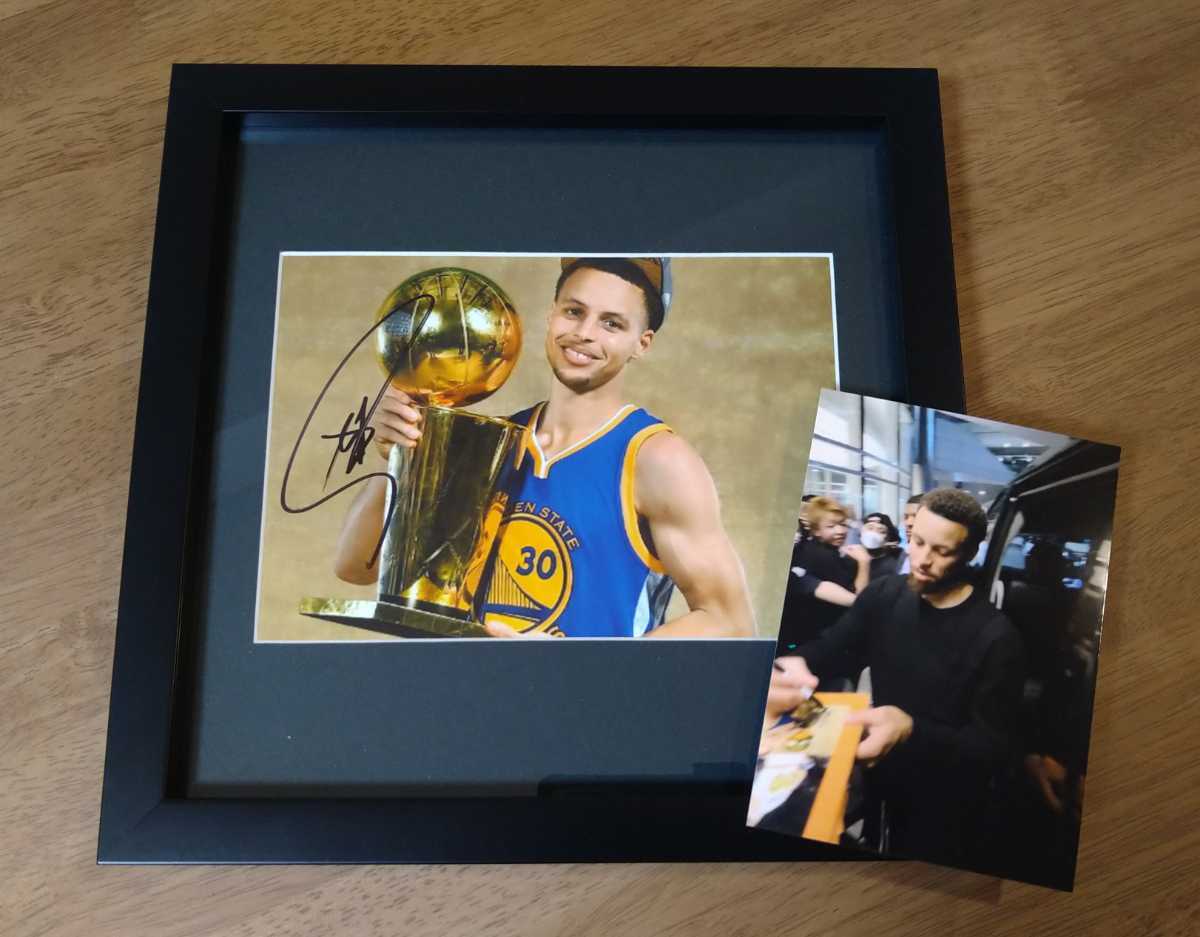 NBA ウォリアーズ ステフィン・カリー、トンプソン、プール直筆サイン