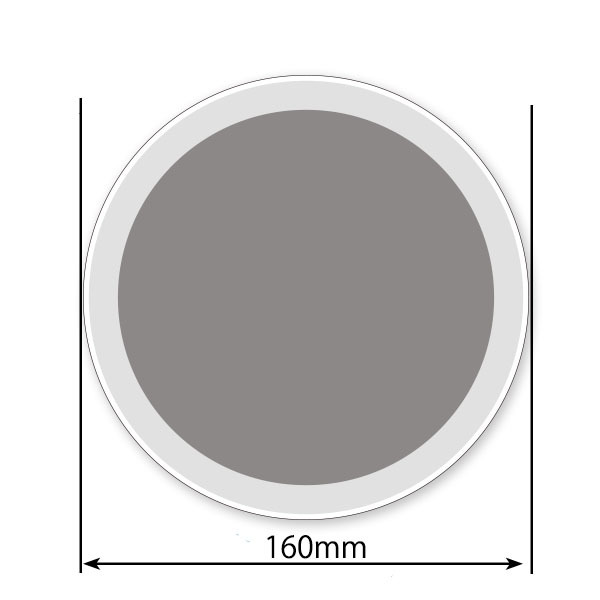 国籍マーク ステッカー 日本 ロービジ 超特大(横幅160mm) 1枚_画像2