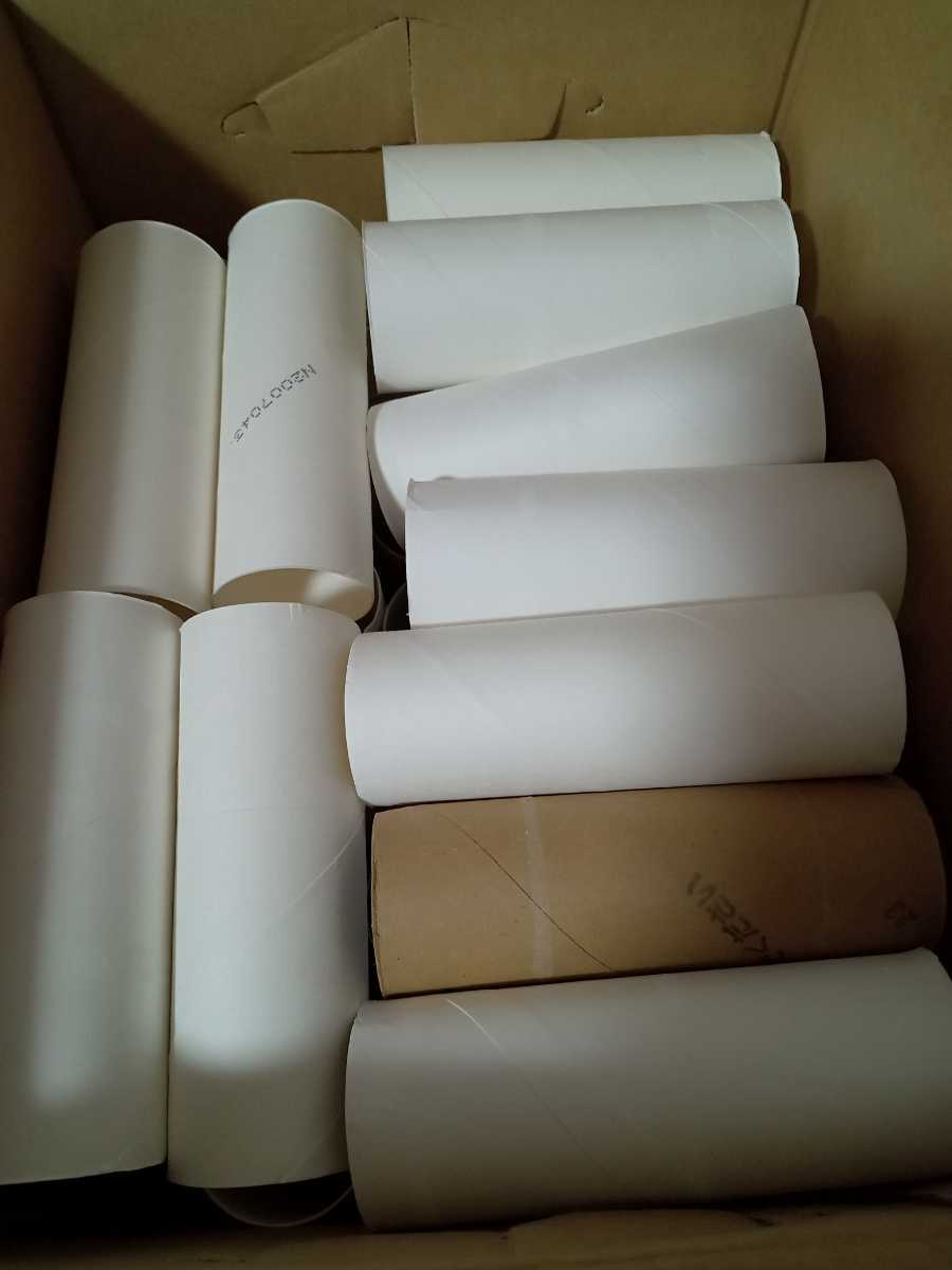 80本 トイレットペーパーの芯 白色茶色 自由研究 工作 図工 ハンドメイド ペーパークラフト等で_画像1