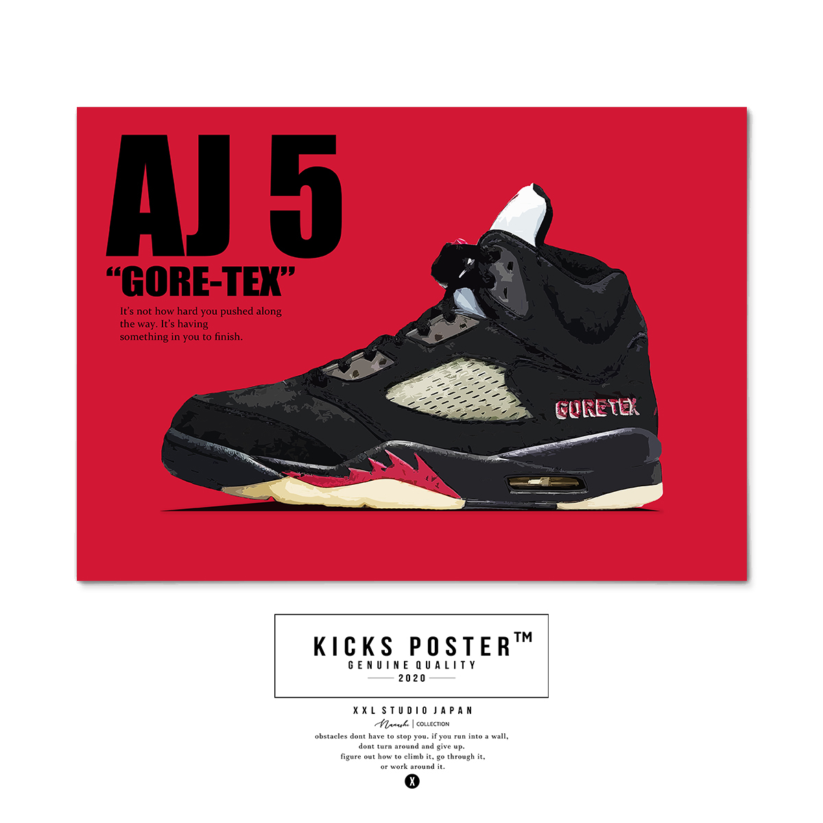 AJ5 エアジョーダン5 ゴアテックス オフノワール GORE-TEX キックスポスター 送料無料 AJ5-36_画像2