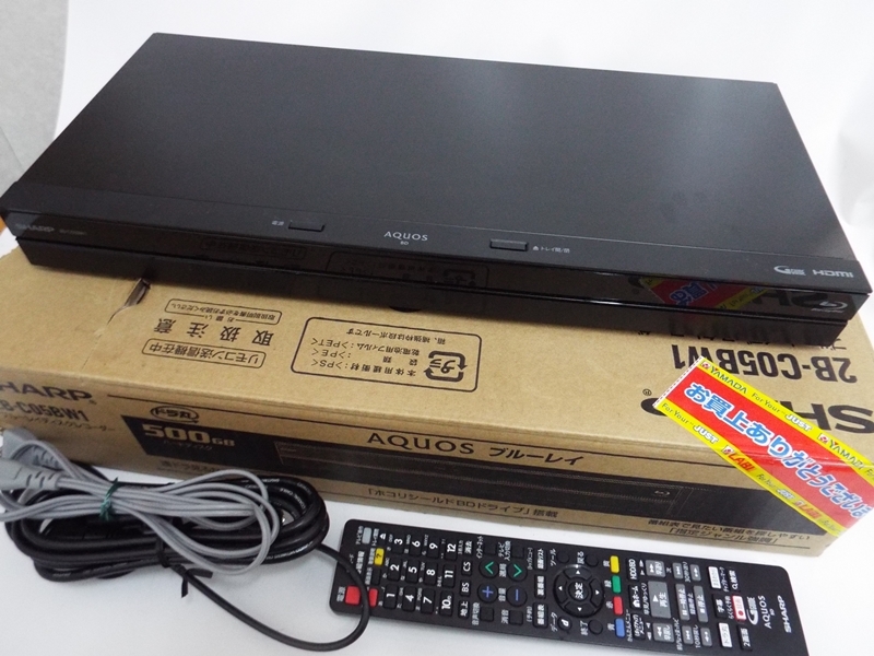 良品 SAHRP シャープ AQUOS ブルーレイレコーダー 2B-C05BW1 2019年製 500GB 2番組同時録画 アクオス - www.otoch.edu.mn