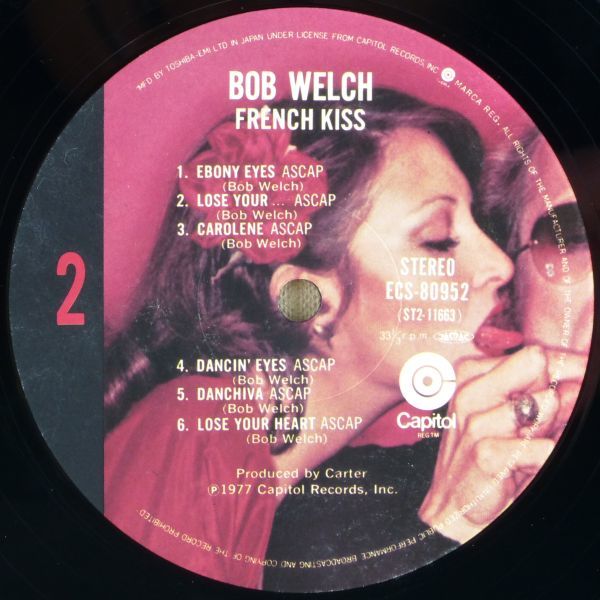 ■ボブ・ウェルチ(Bob Welch)｜フレンチ・キッス(French Kiss) ＜LP 1977年 帯付き・日本盤＞フリートウッド・マックのメンバーも参加_画像9